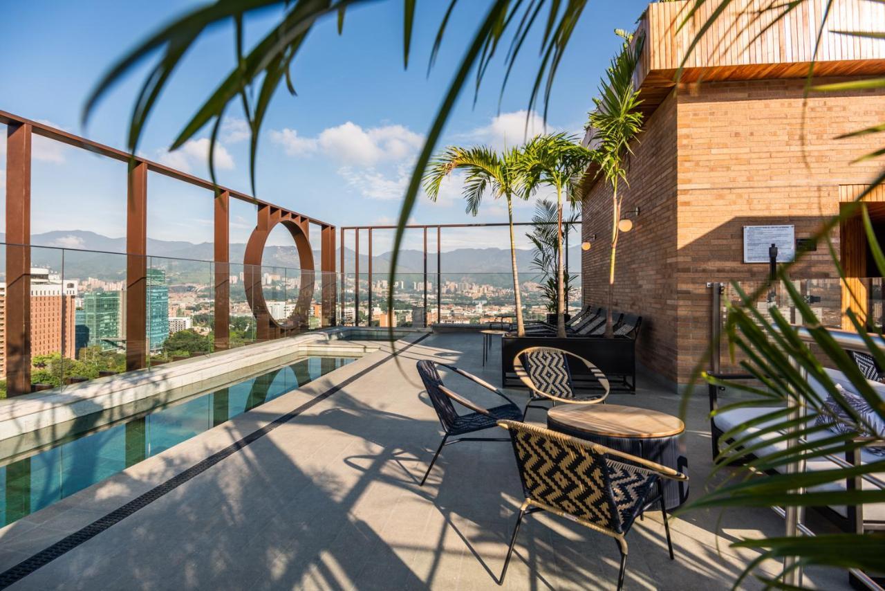 Hotel Marquee Medellin Luaran gambar Skyline Rooftop